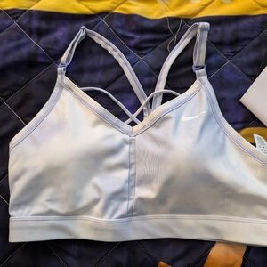 White & purple Nike bra - NEW